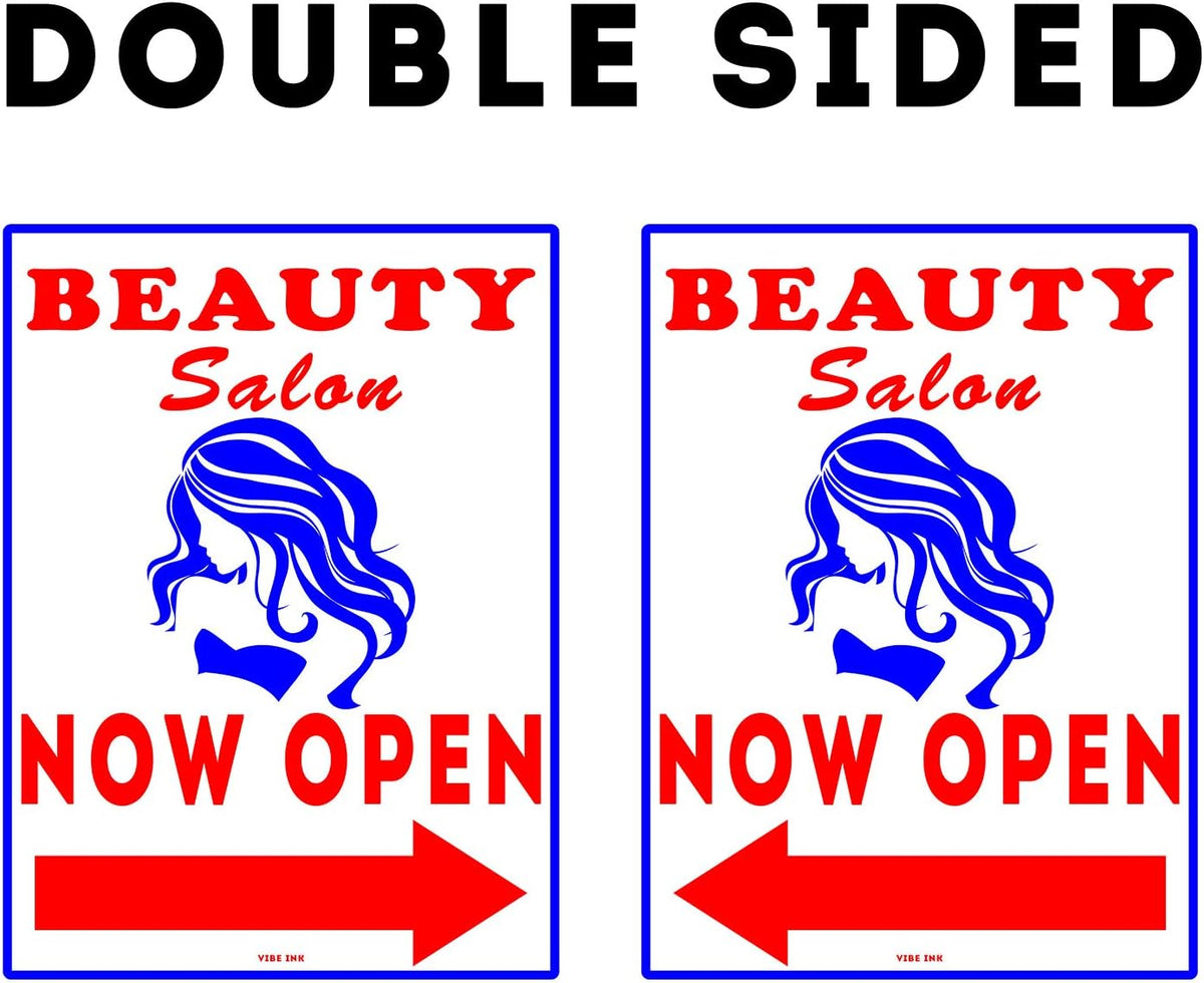 18 x 24 Blue & Red on White Plastic Yard Sign T8454