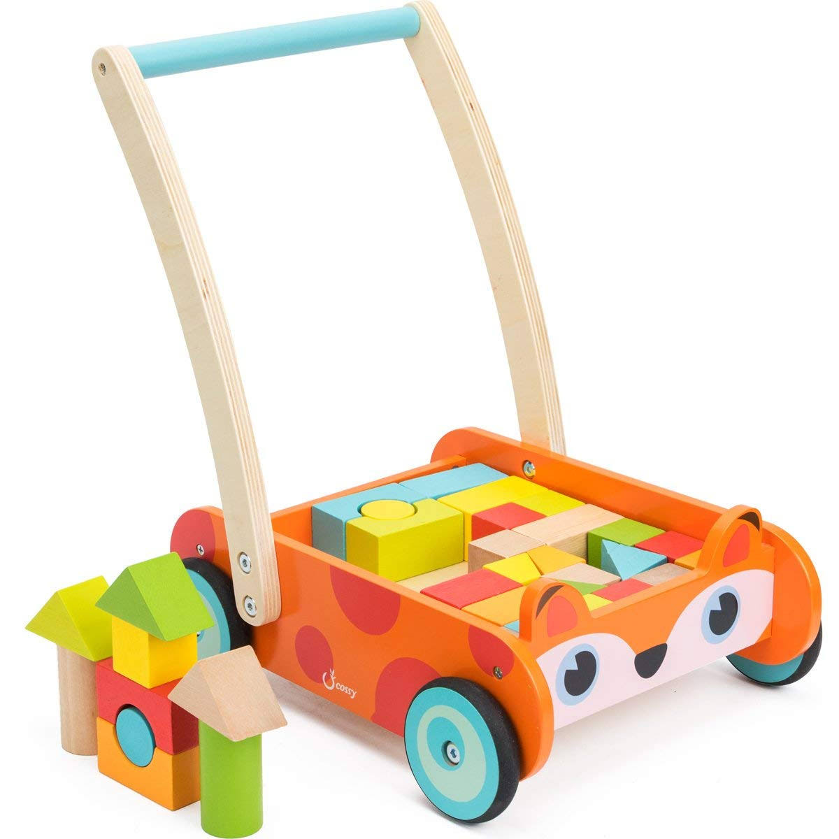 35 Pcs Wooden Baby Learning Walker Push Toy Y961