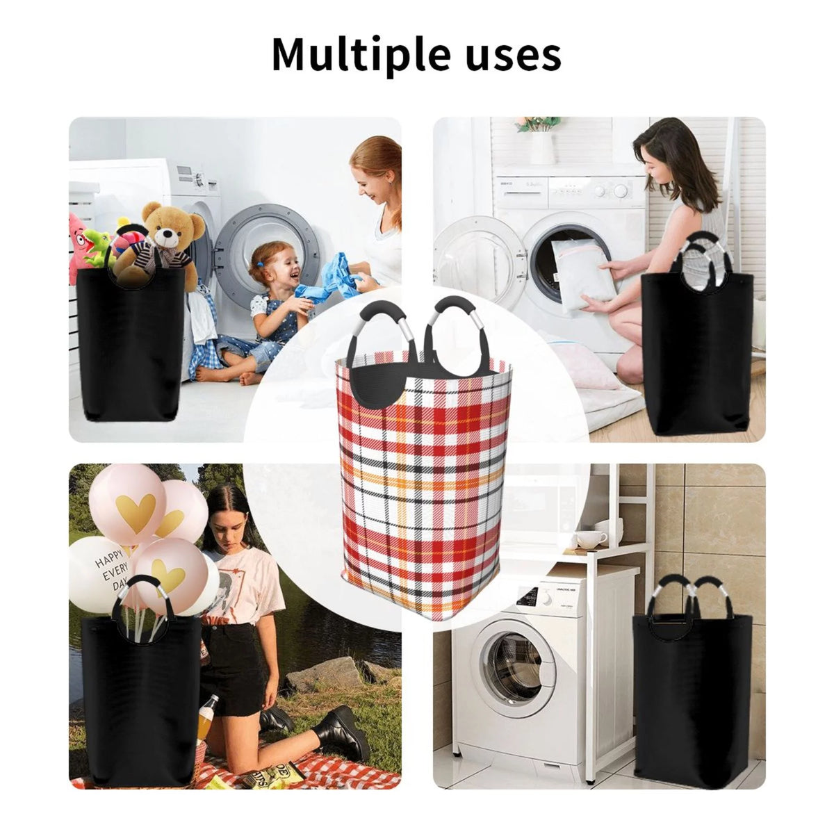 50L Rectangular Waterproof Foldable Laundry Hamper L8802