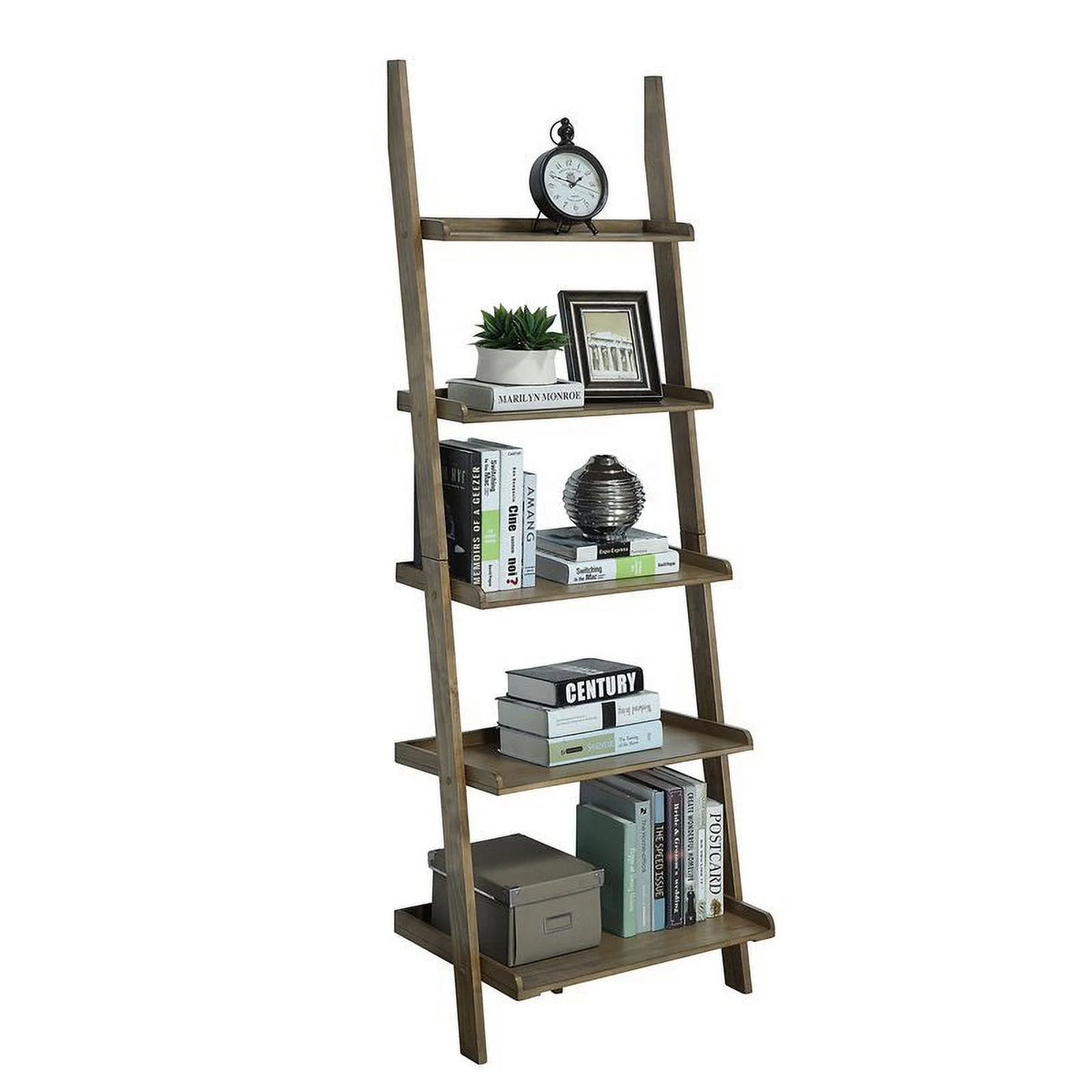 2 Piece Ladder Wood Bookshelf Set W9489