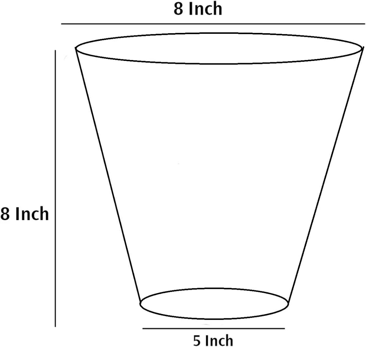 Ceramic Flower Pot Planter Vase Set of 2 8 Inch Cream S79045