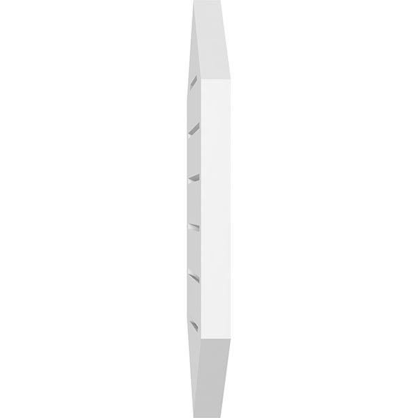 40x22W x 38x22H Vertical Peaked Surface Mount PVC Gable Vent G981