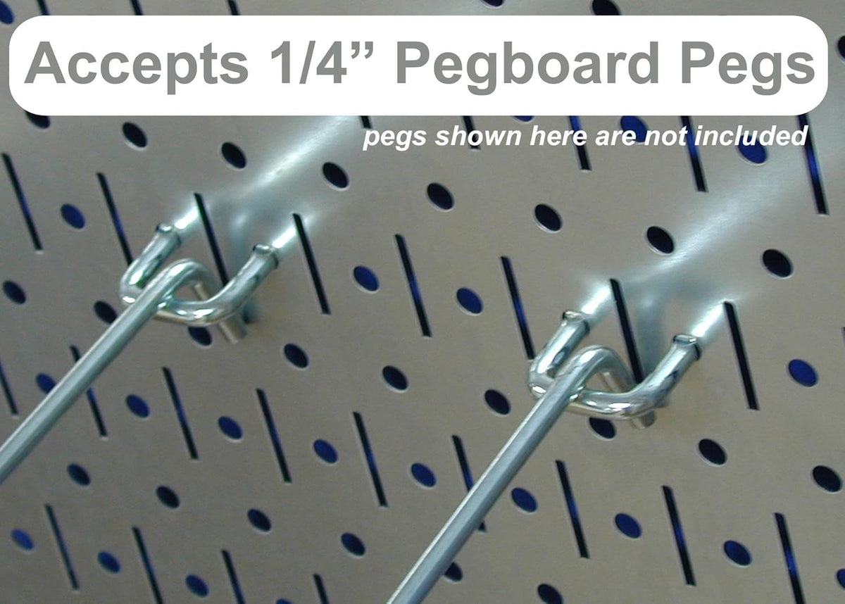 4 ft. Metal Pegboard Standard Tool Storage Kit with Blue Toolboard and Blue Accessories J5171