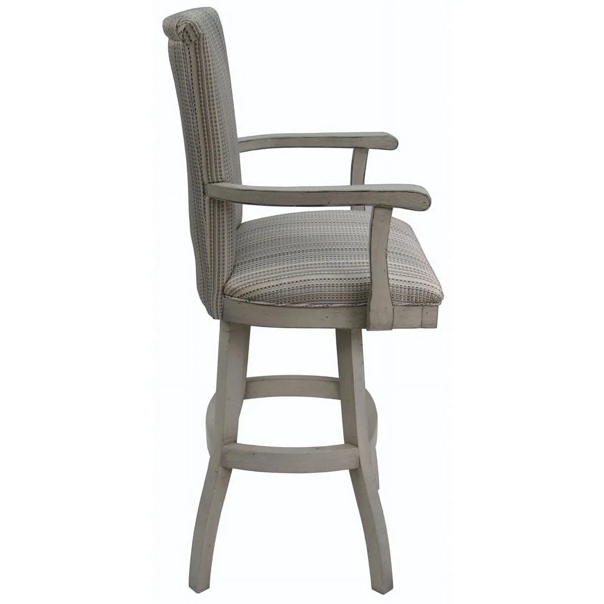 30" Swivel Solid Wood Bar Stool with Arms K758636