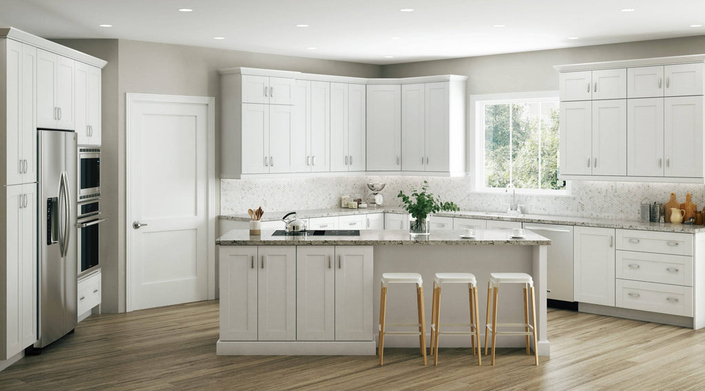White Shaker Assembled Plywood Base Kitchen Cabinet with Soft Close Z513
