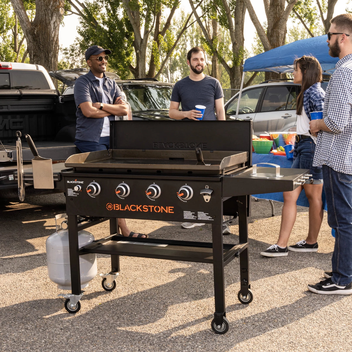 4-Burner Propane Griddle with Hard Cover R7257