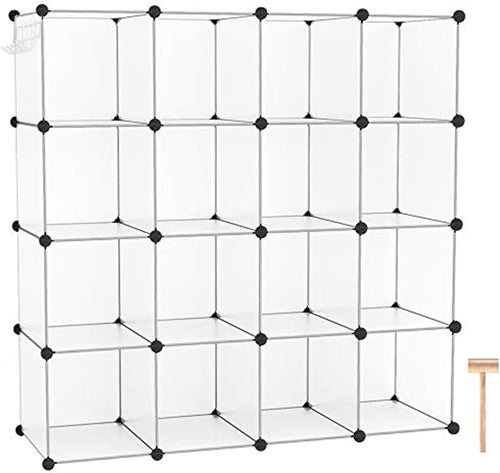 16-Cube Plastic Modular Book Shelf B3636