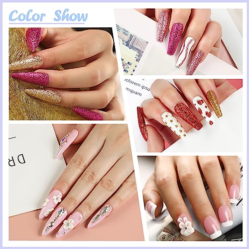 Acrylic Nail Kit with Drill and UV Light Acrylic Powder Nail Art Starter Kit G527