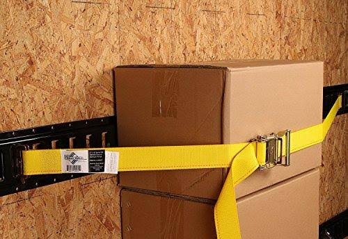 8-ft Powder-Coated Steel E Track Tie-Down Rail, Pack of 4 I889