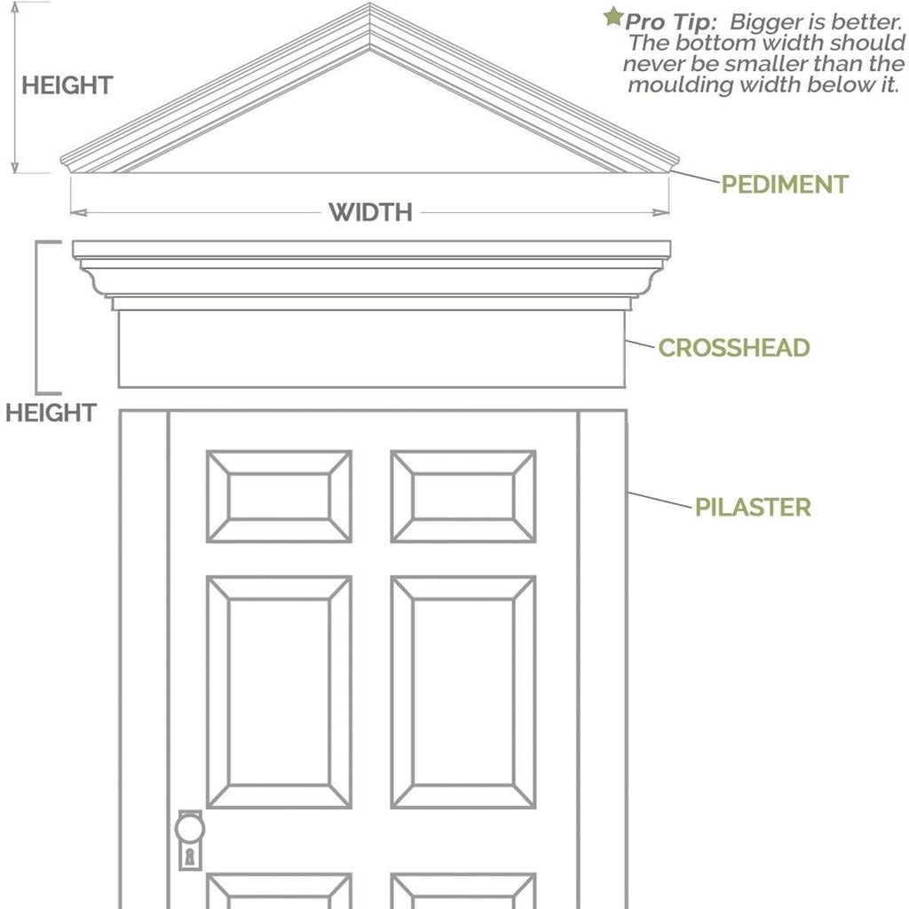 Raised Panel PVC Pilaster with Capital and Base (Pair) A492