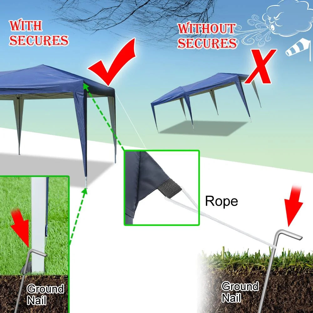 10'x20' Blue Pop Up Canopy Tent G498424