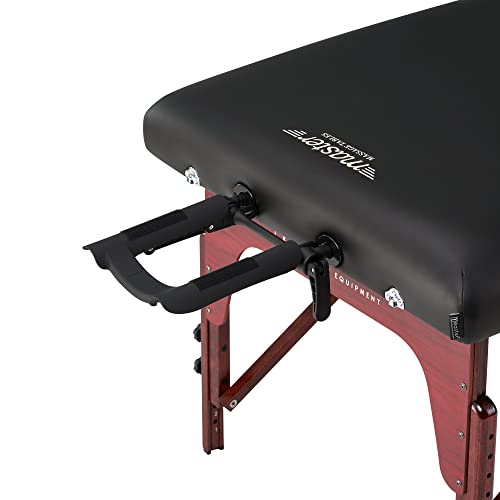 31" Portable Massage Table with Memory Foam Cushioning Black X37777