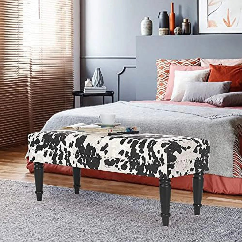 Upholstered Bench with Rivet J712210