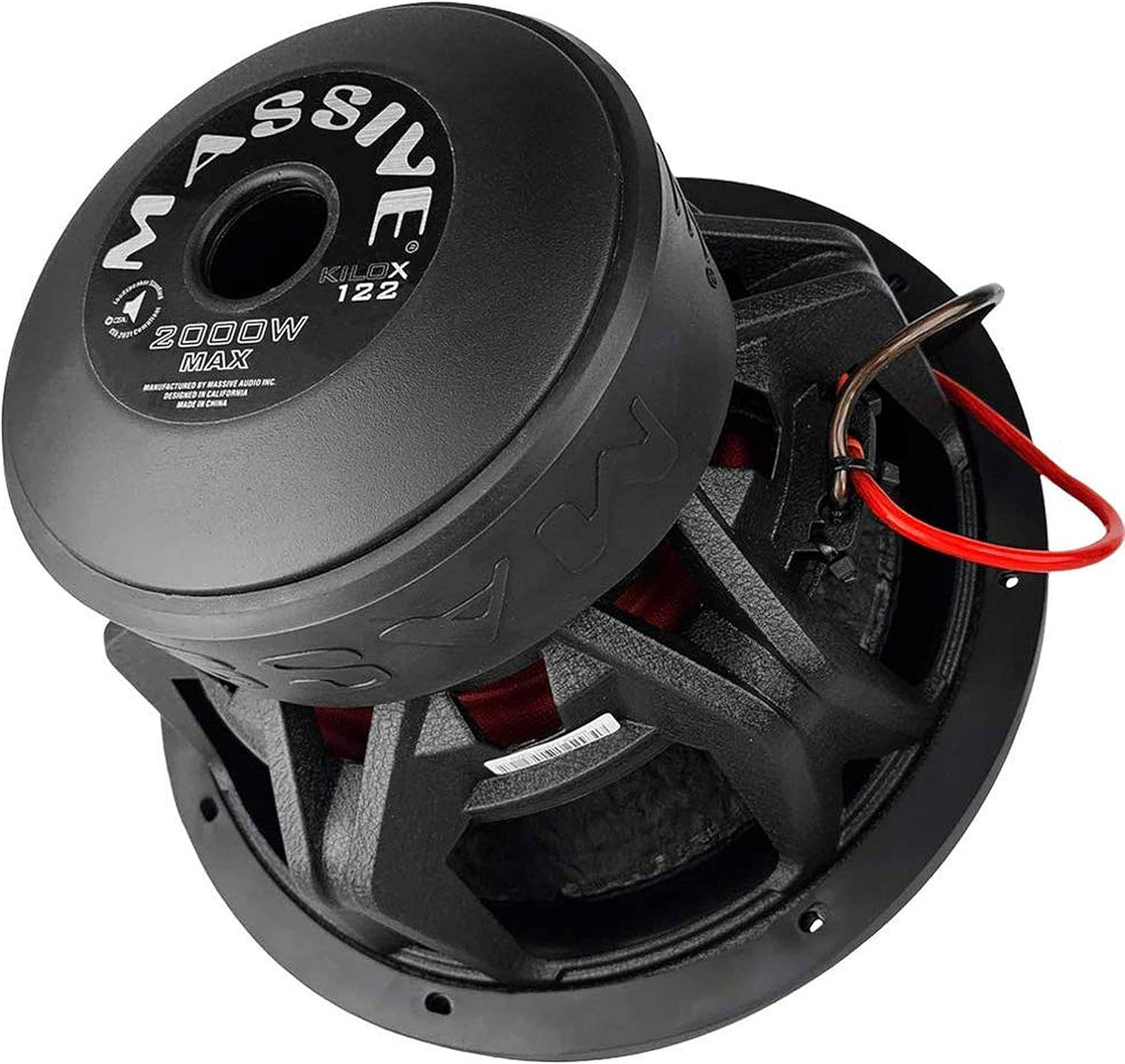 12 Inch Car Audio Subwoofer, 1000 Watt RMS, Dual 4 Ohm V388