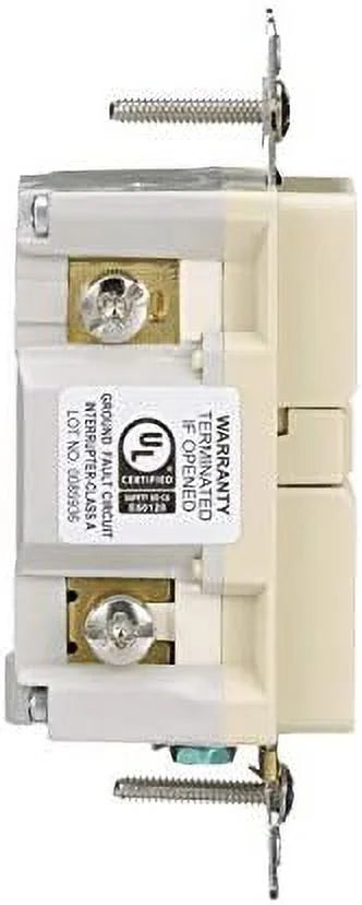 20 A Tamper and Weather Resistant Duplex GFCI Receptacle, Ivory F209344