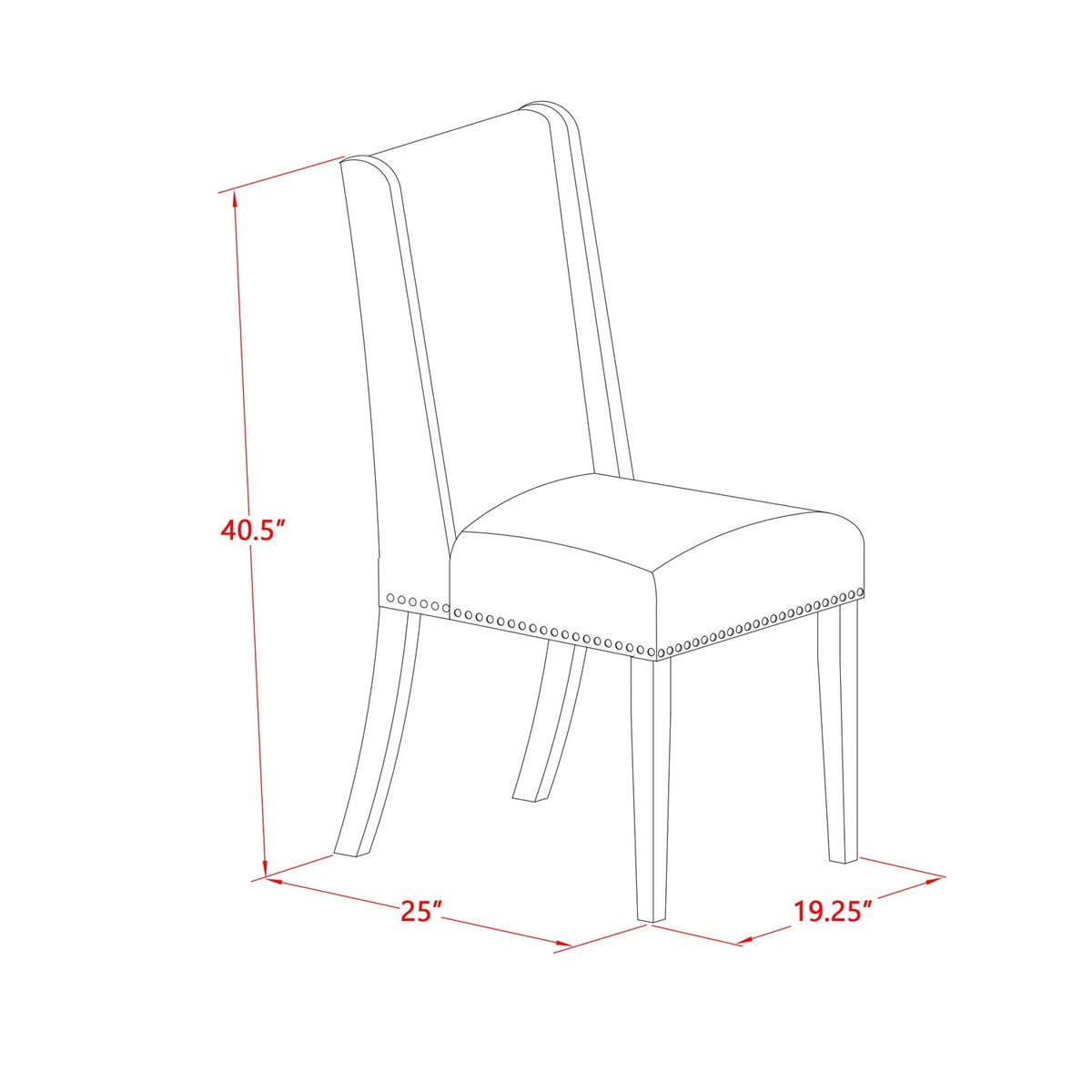 7 Pc Dining Table Set with 6 Linen Chairs X7383