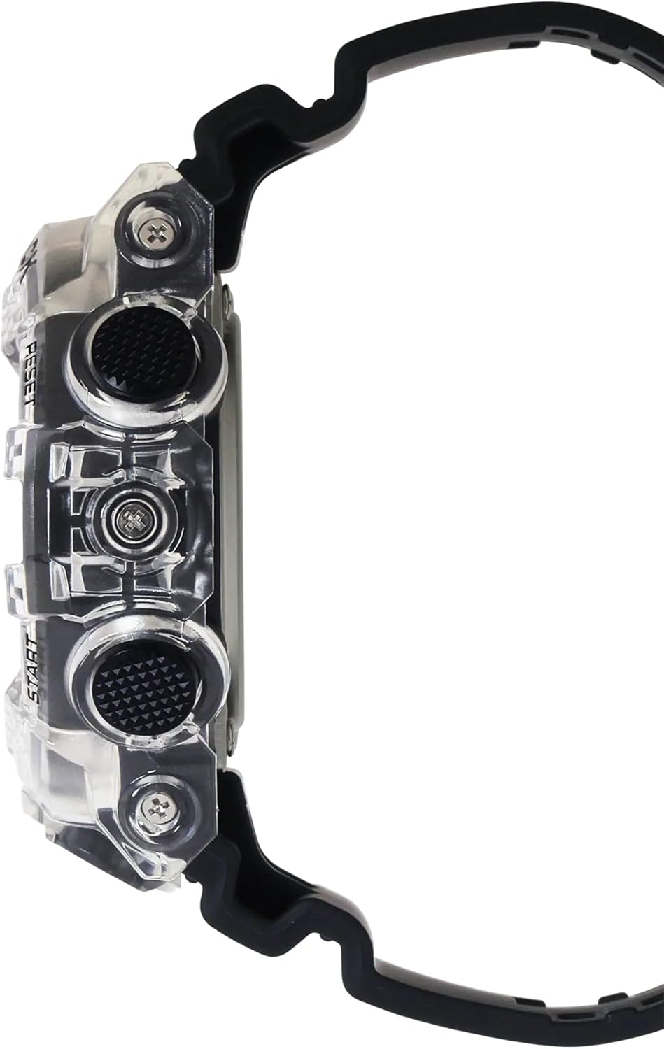 White/Black Digital Analog Camouflage Resin Band Watch W4766