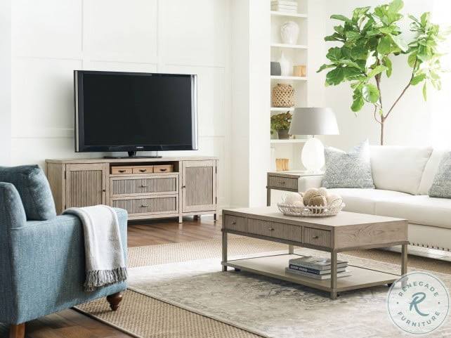 Aged Taupe End Table F46377