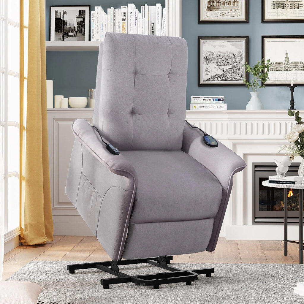 Power Lift Recliner Chair Light Gray C87010