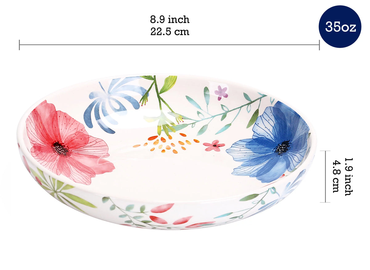 Ceramic 35oz Dinner Bowls Set of 4 G6096