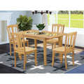 Oak Kitchen Dinette Table & 4 Chairs Y3047