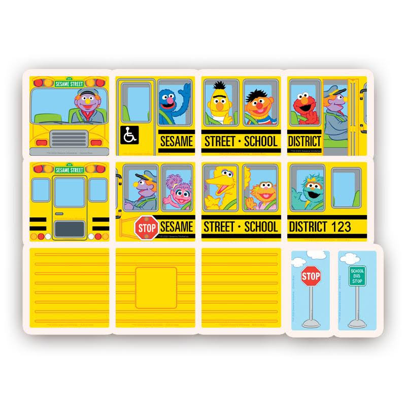 Sesame Street School Bus Magna-Tiles Structures D191