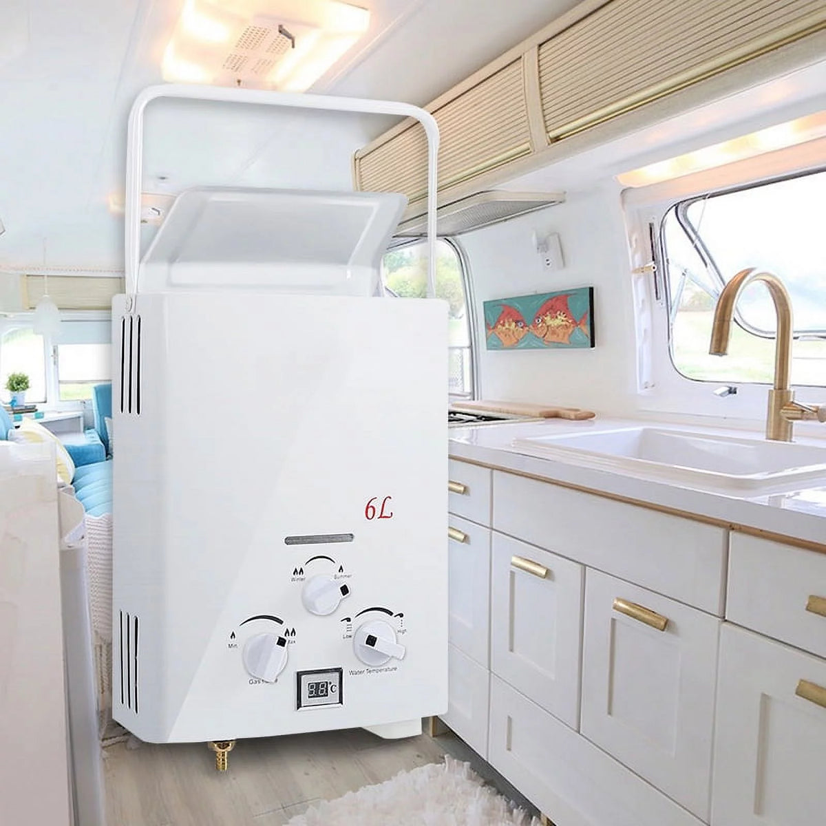 1.6 GPM 6L Portable Tankless LPG Water Heater R312163