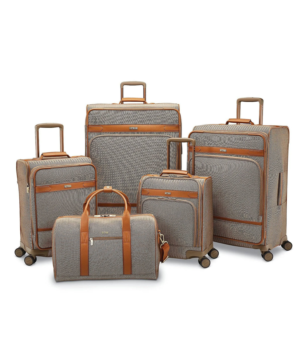 Terracotta Herringbone Carry On Expandable Spinner M17687