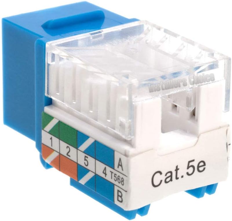 Cat5e RJ45 Keystone Jack Blue 50 pcs T95999