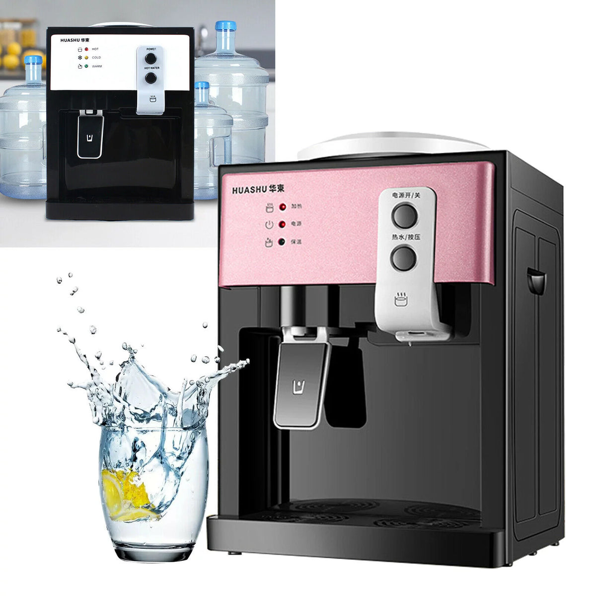 Electric Desktop Water Cooler Dispenser Hot&Cold Z52013