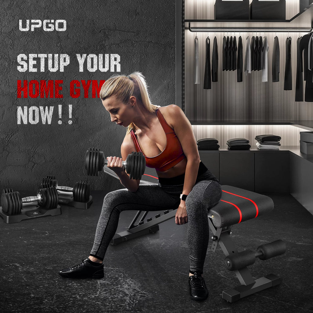Adjustable Weight Bench Folding Incline/Decline 660lbs Capacity P113953
