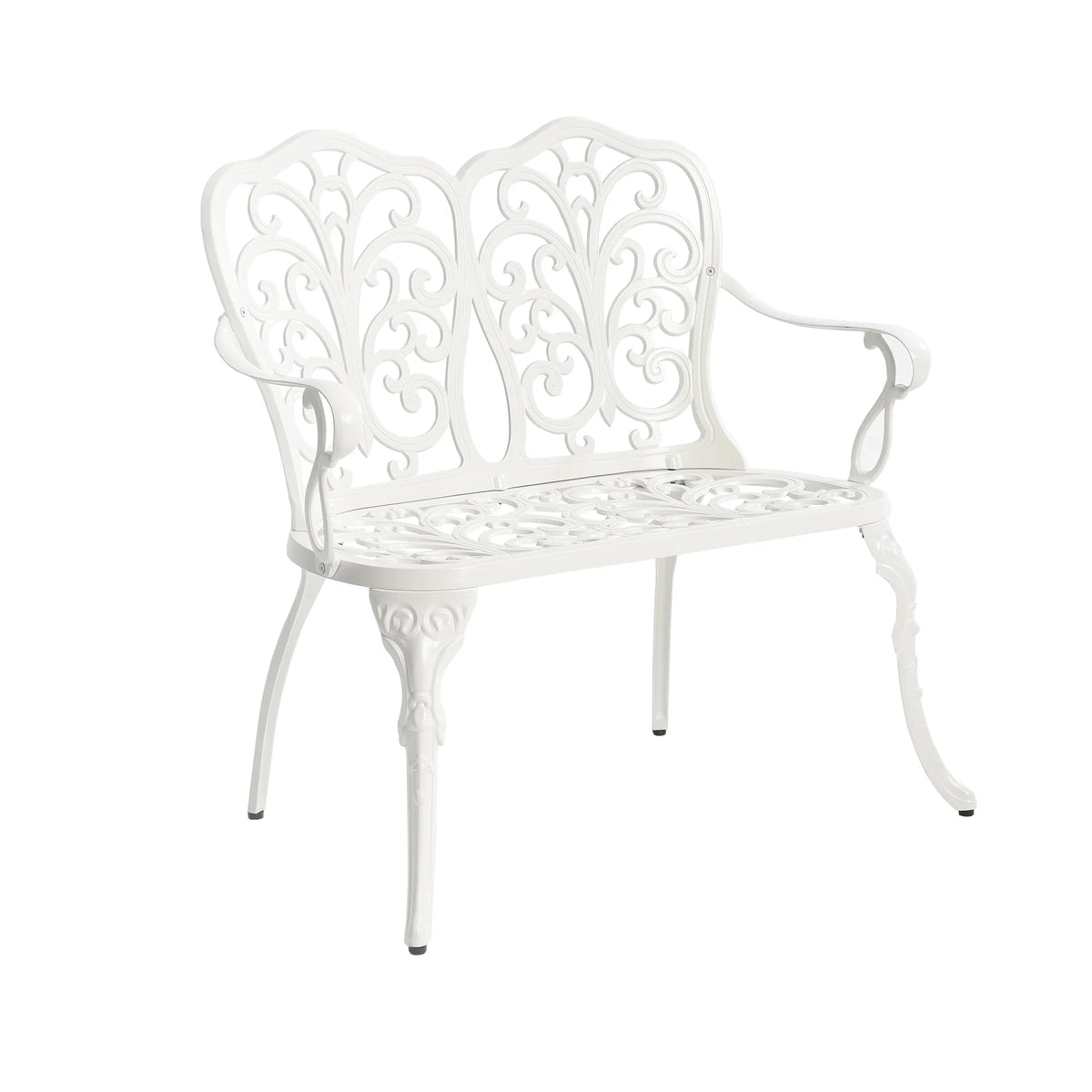 Black Cast Aluminium Garden Bench Z18856