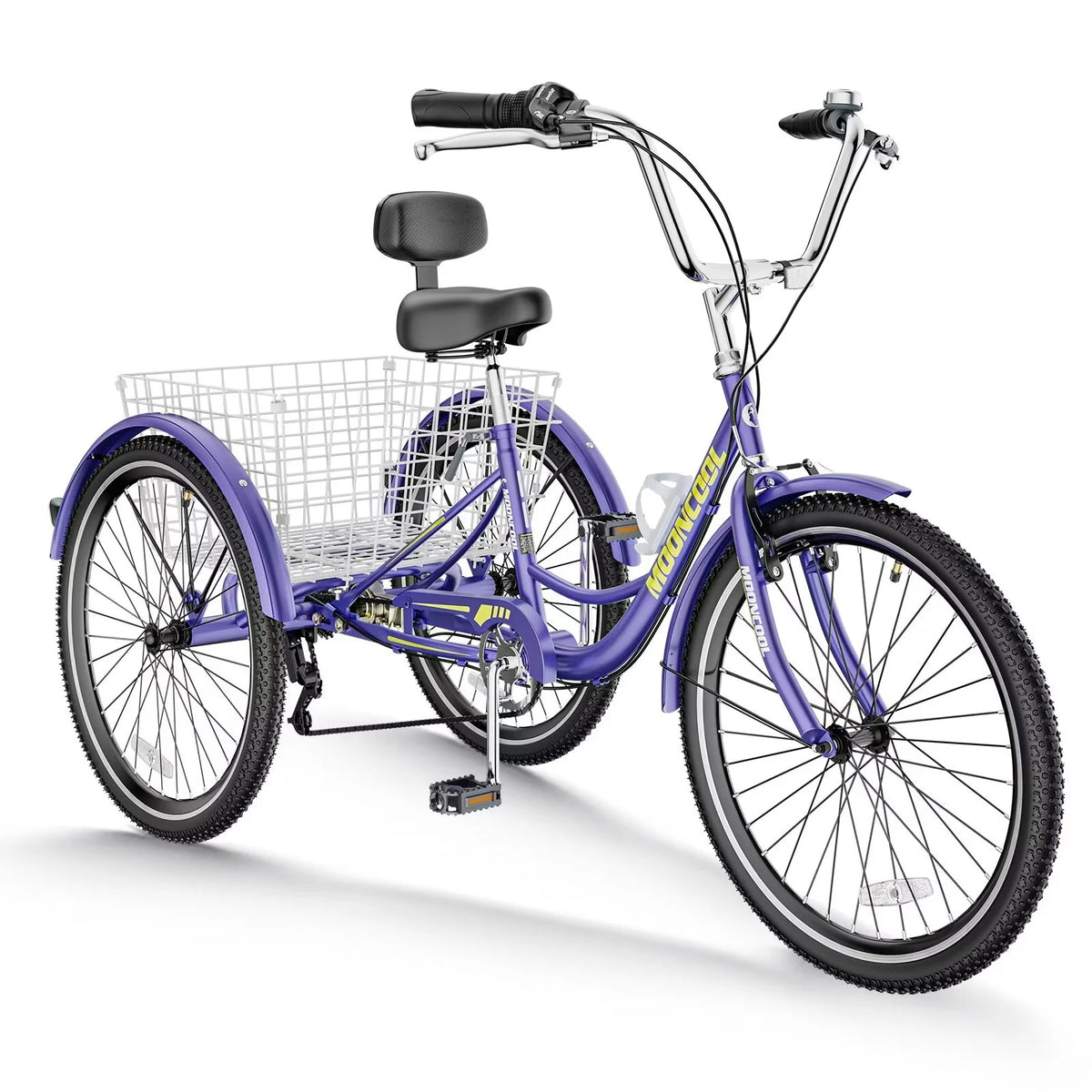 7 Speed Adult Tricycle with Basket & Dual Braking System K707371