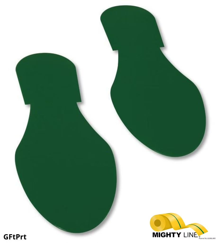 GREEN Footprint - Pack of 50 F48038