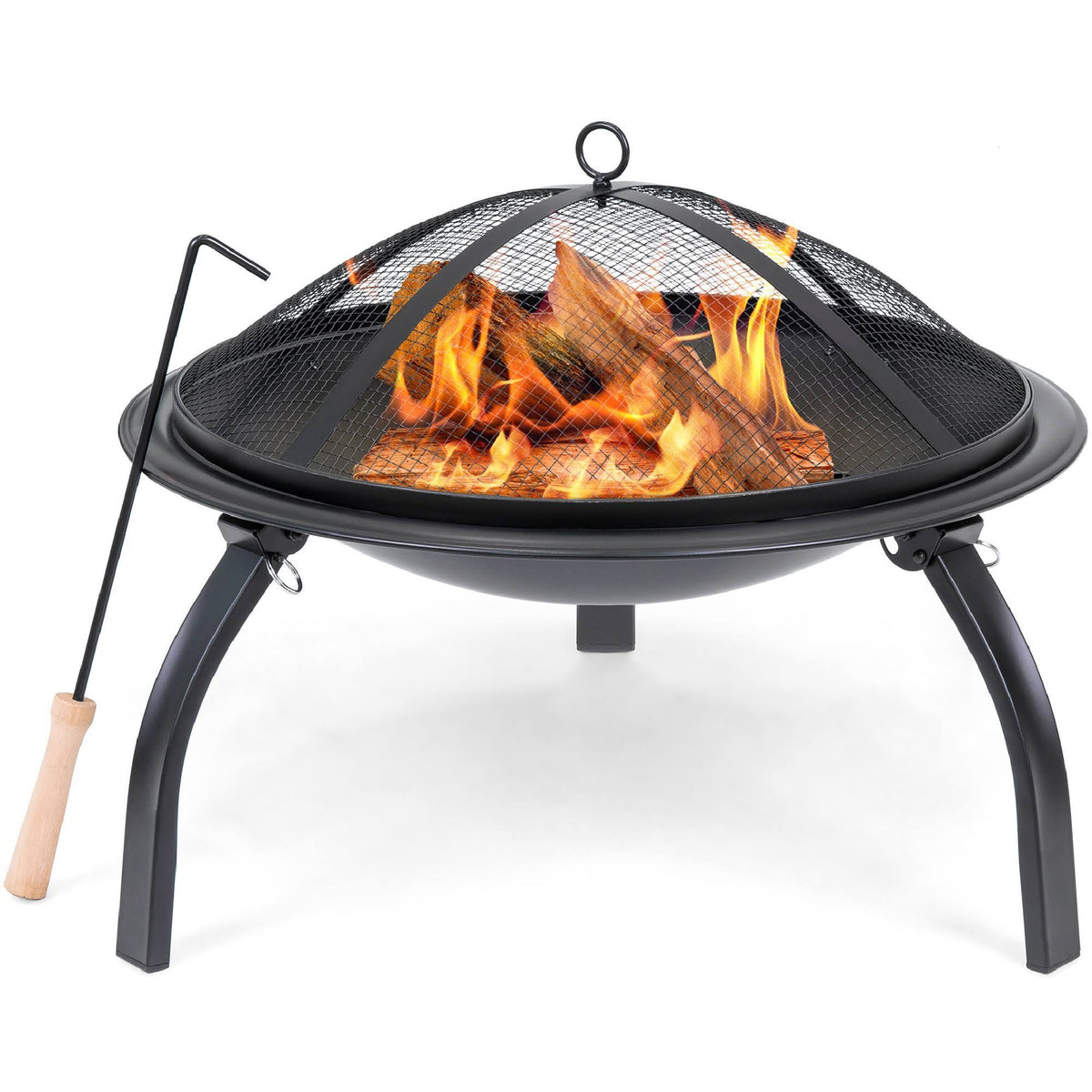 Steel Fire Pit with Carrying Case D928664