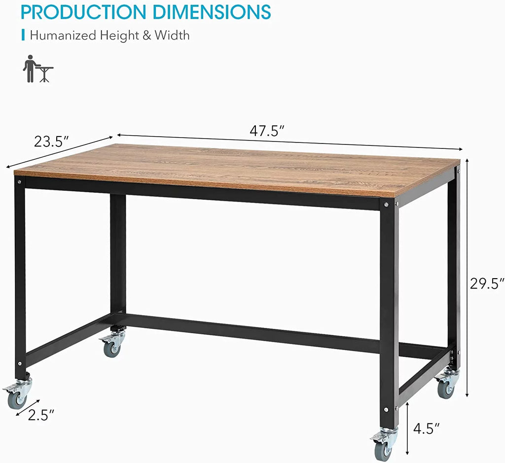 Mobile Desk with 4 Wheels I88335