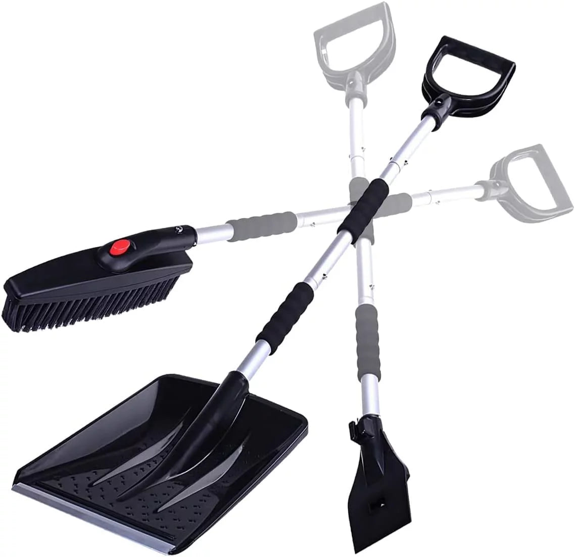 3-in-1 Snow Shovel Brush Kit with Ice Scraper V5792