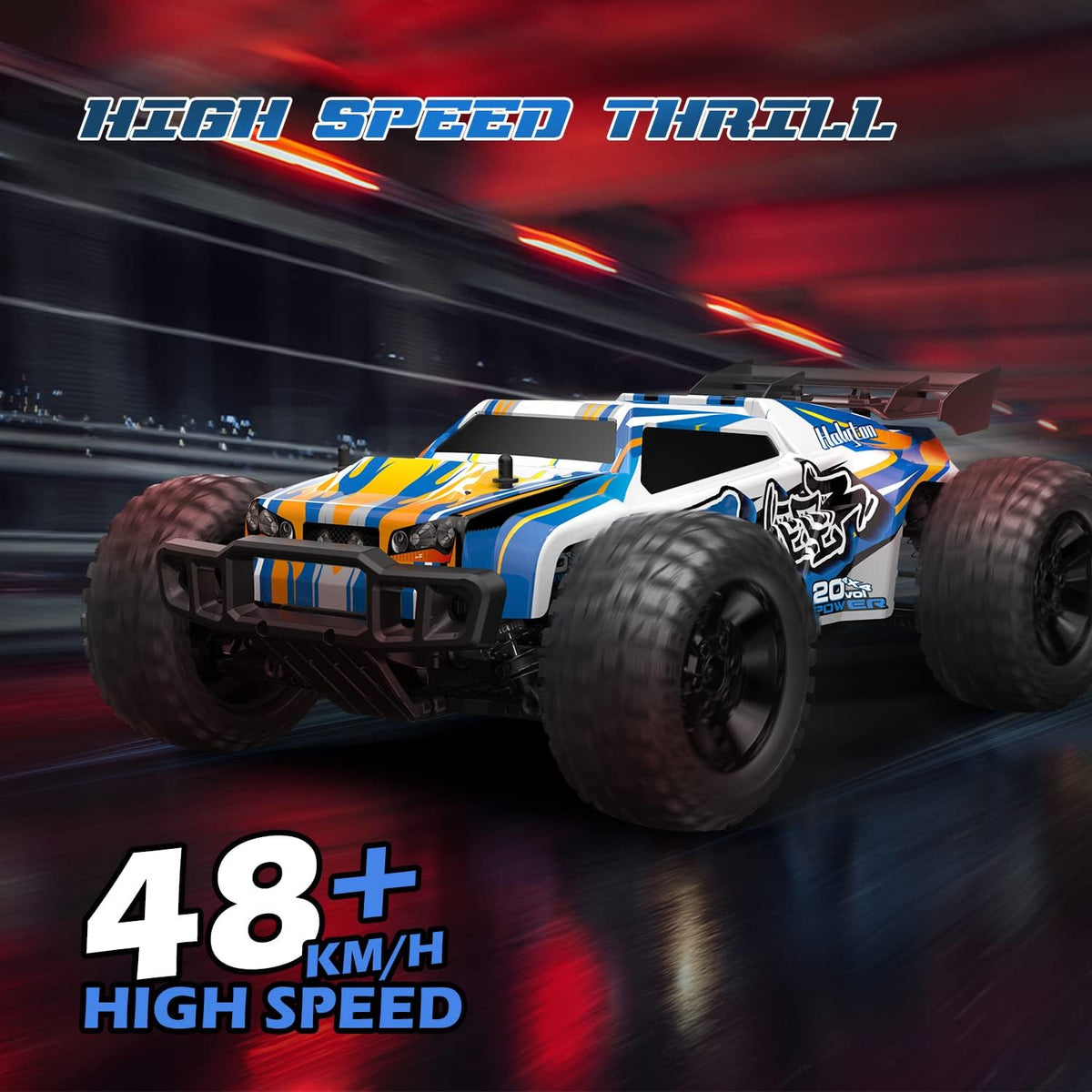 4WD OffRoad Monster Truck with LED Shell Lights, 2 Battery A746