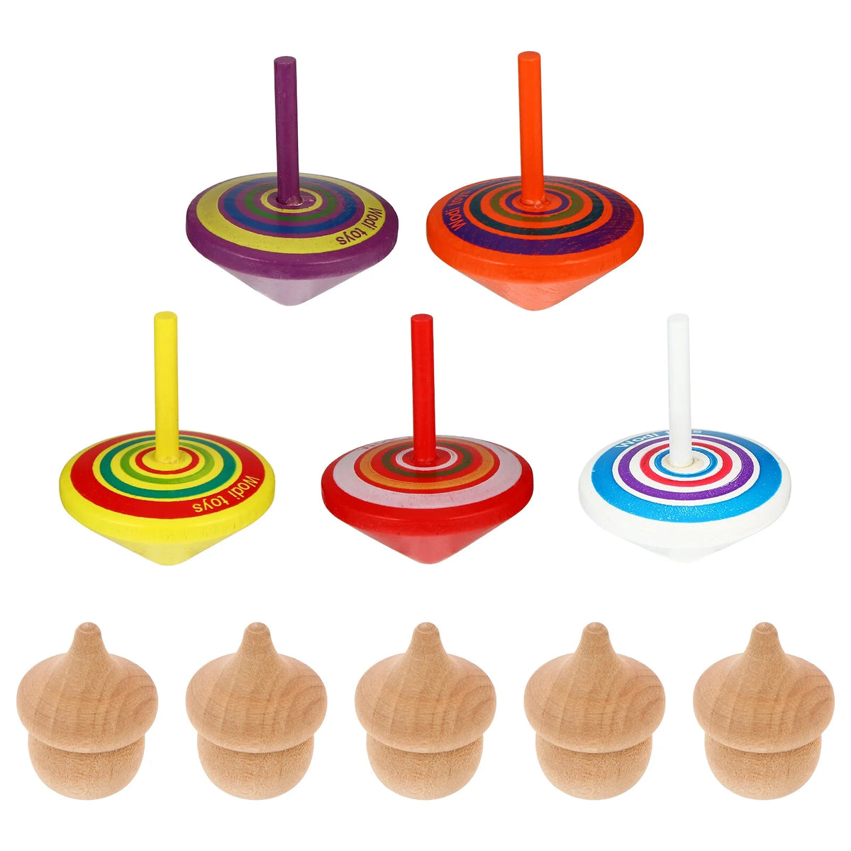 10pcs Wooden Tops Toy S94818
