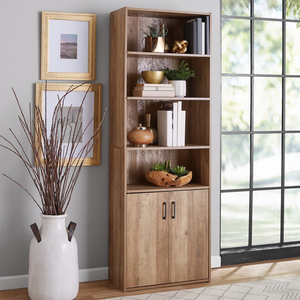 5 Shelf Bookcase with Doors Z4120