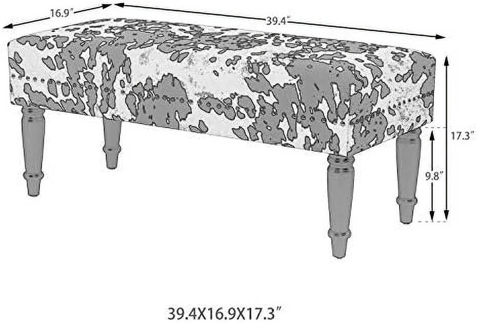 Upholstered Bench with Rivet J712210