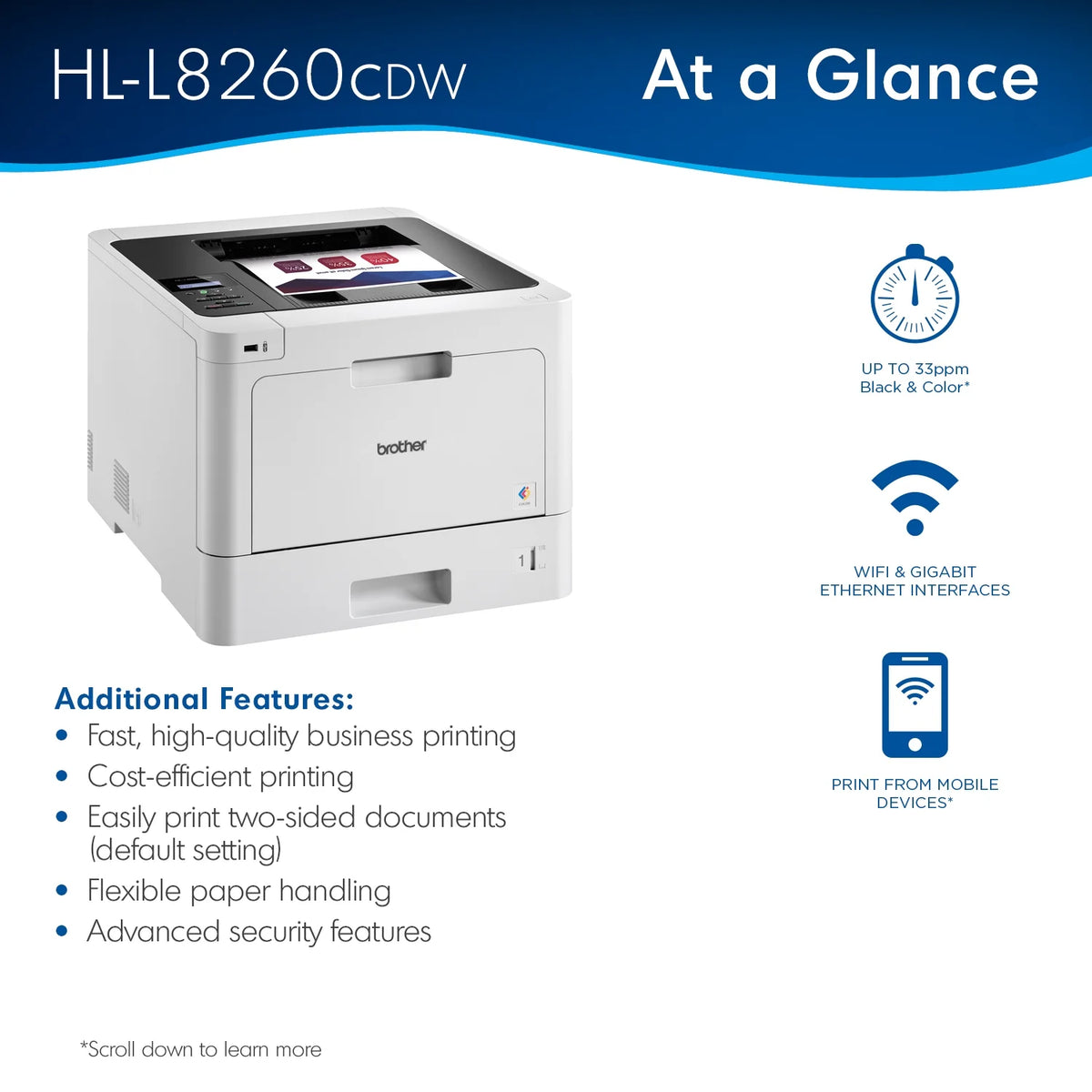 Business Color Laser Printer with Duplex Printing N583