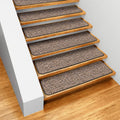 Black Ripple Carpet Stair Treads R220