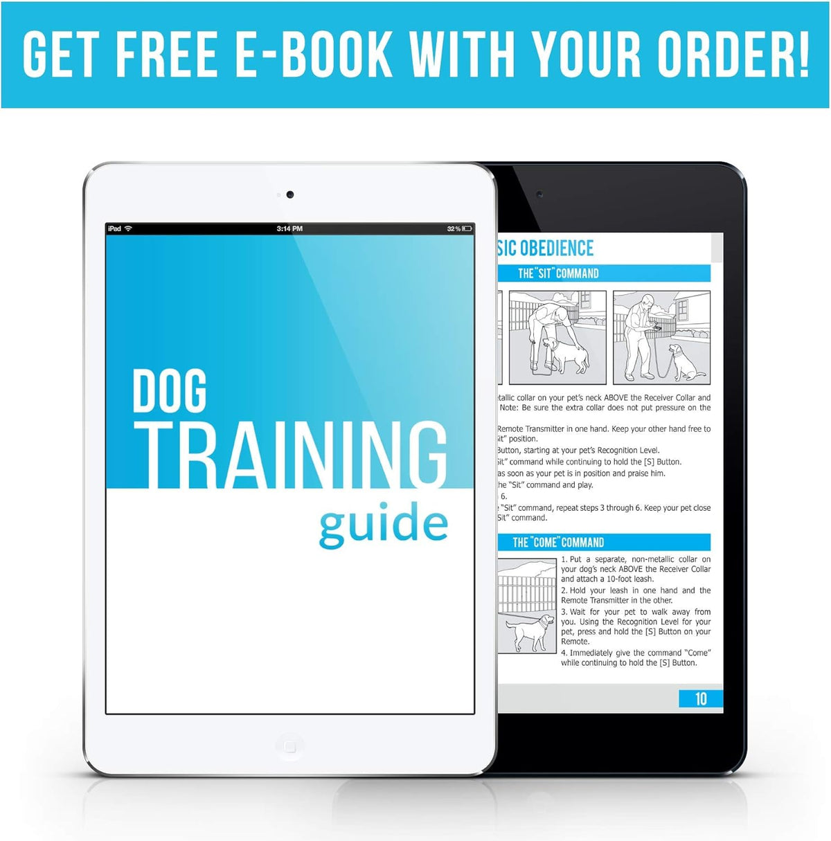 Waterproof Rechargeable Remote Training Dog Collar Pack of 2 D416