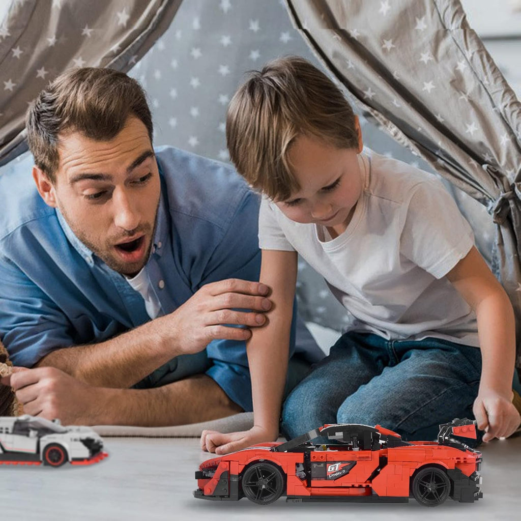1:12 Scale Building Toys Car Building Kits (1182 Pieces) Pack of 2 A86892