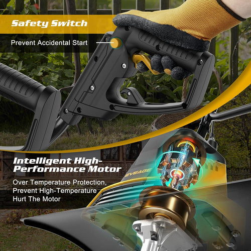 18-Inch Electric Tiller, 13.5AMP, Foldable Handle H486234