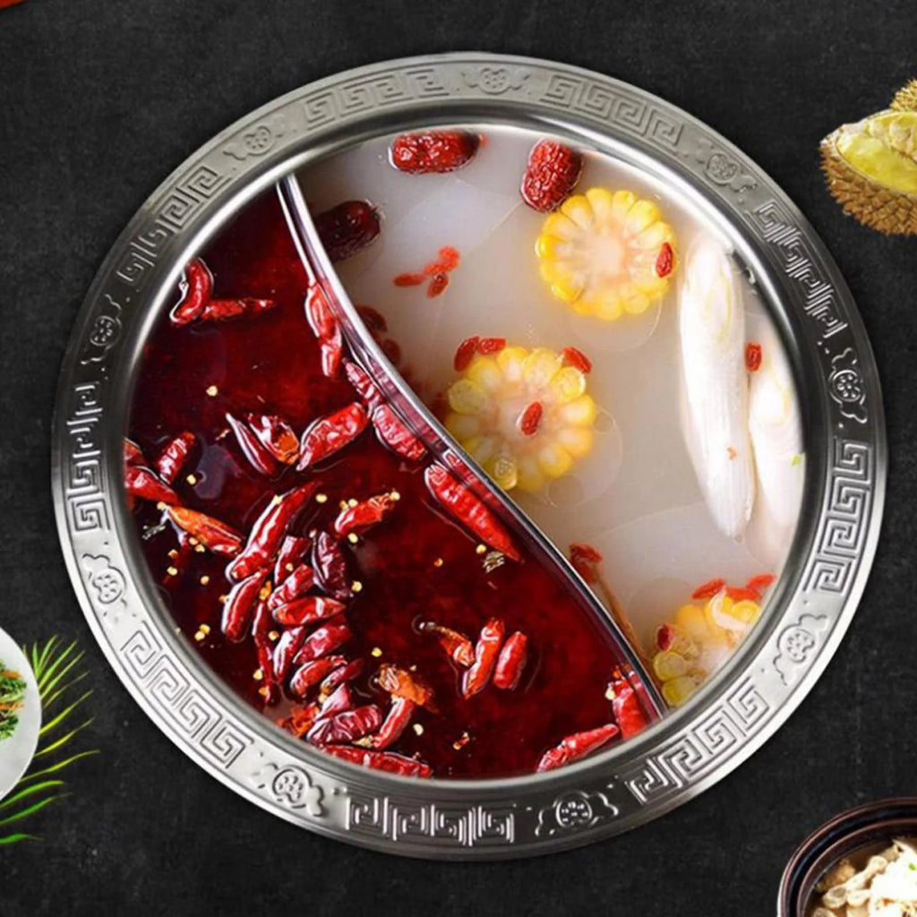 Stainless Steel Divided Hot Pot C672