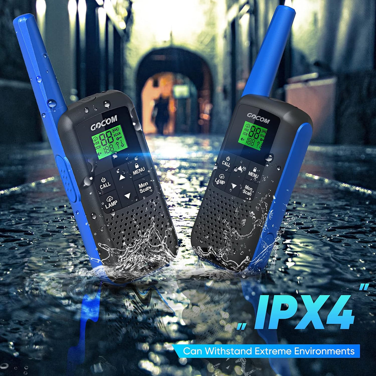 2 Pack FRS Two Way Radio Walkie Talkies J875083