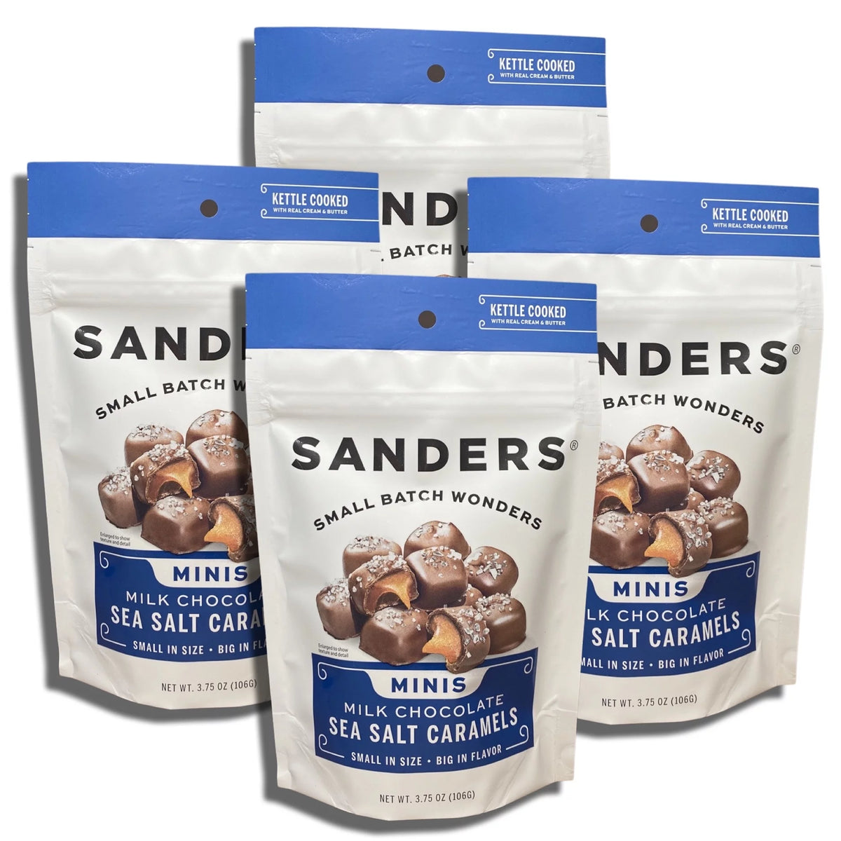 Milk Chocolate Sea Salt Caramel 3.75 oz Bag Value Pack of 4 N683085