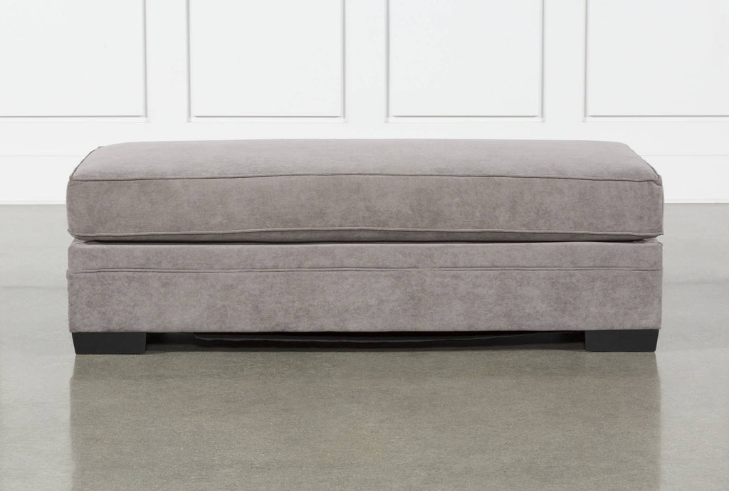 Charcoal Grey Fabric Cocktail Ottoman X9309